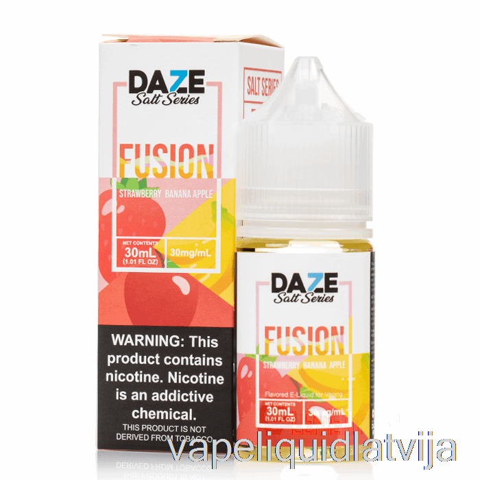 Zemeņu Banānu ābols - 7 Daze Sāļi - 30ml 30mg Vape šķidrums